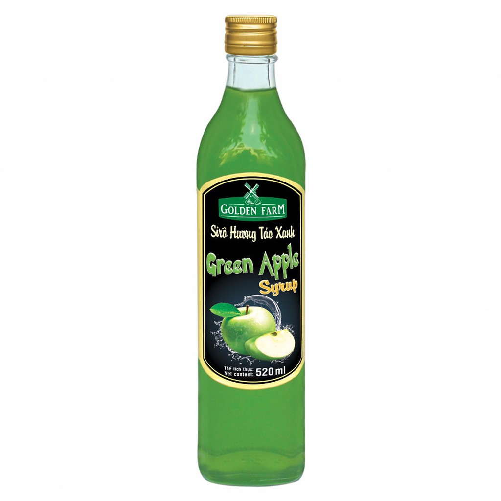 Siro Golden Farm chai 520ml - TÁO