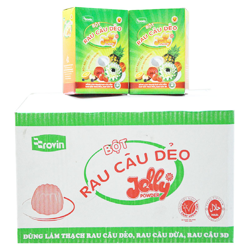 [Thùng 20 hộp] Bột rau câu Hoàng Yến DẺO