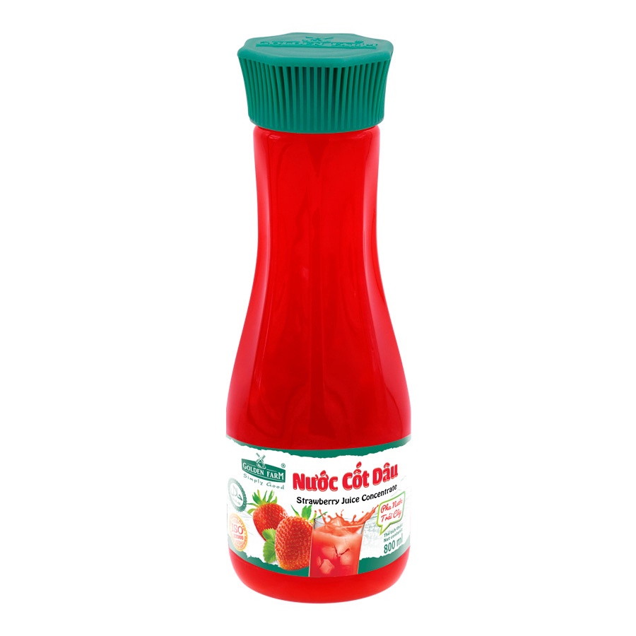 Nước cốt Golden farm chai 800ml - DÂU