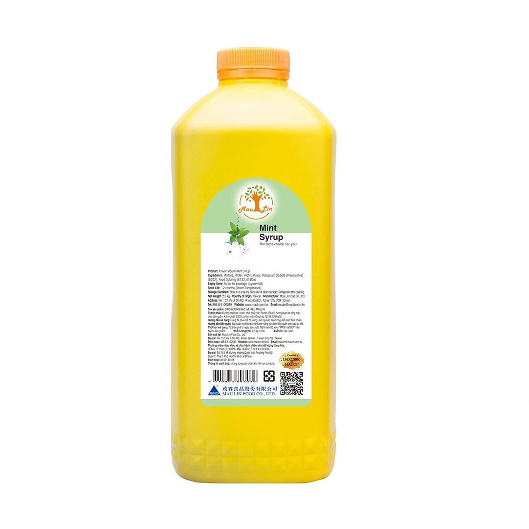 Siro Maulin chai 2.5kg - BẠC HÀ