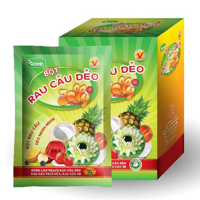 Bột rau câu Dẻo Hoàng Yến - HỘP 12 GÓI