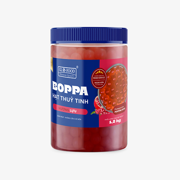 Hạt thủy tinh Glofood hủ 1,8kg - LỰU