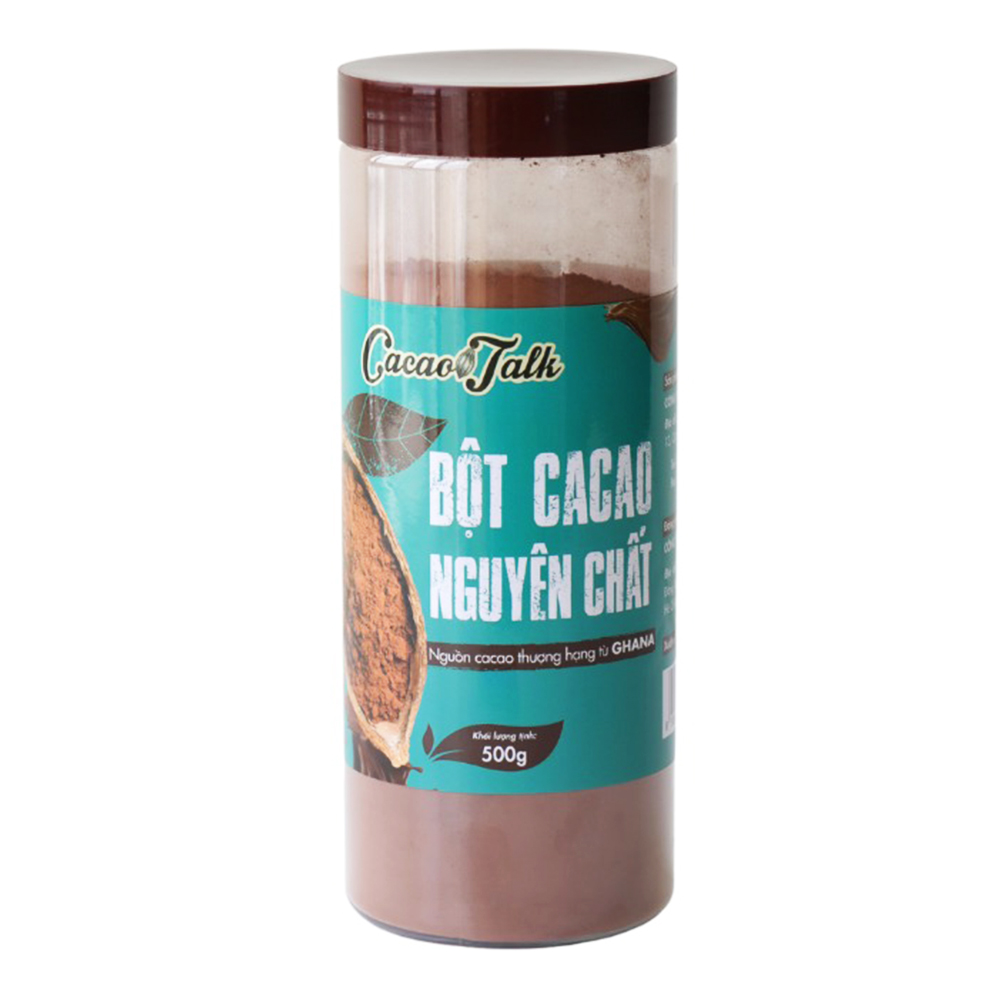 Bột Cacao Nguyên Chất Cacao Talk Hộp 500g