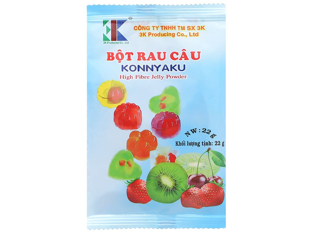 Bột rau câu 3K gói 22g - NGUYÊN VỊ