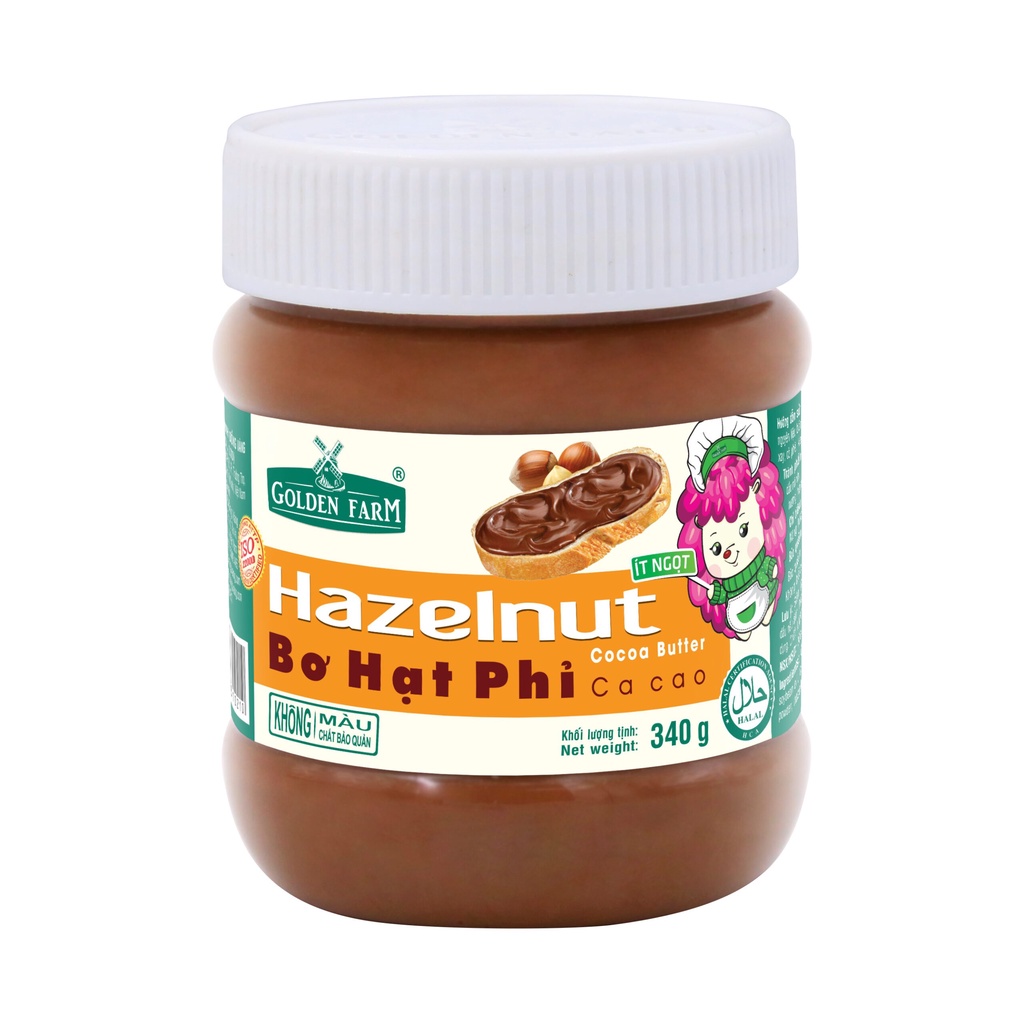 Bơ hạt phỉ Golden Farm - 170G