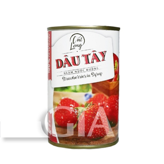 Dâu ngâm nước đường Cát Long lon 425g