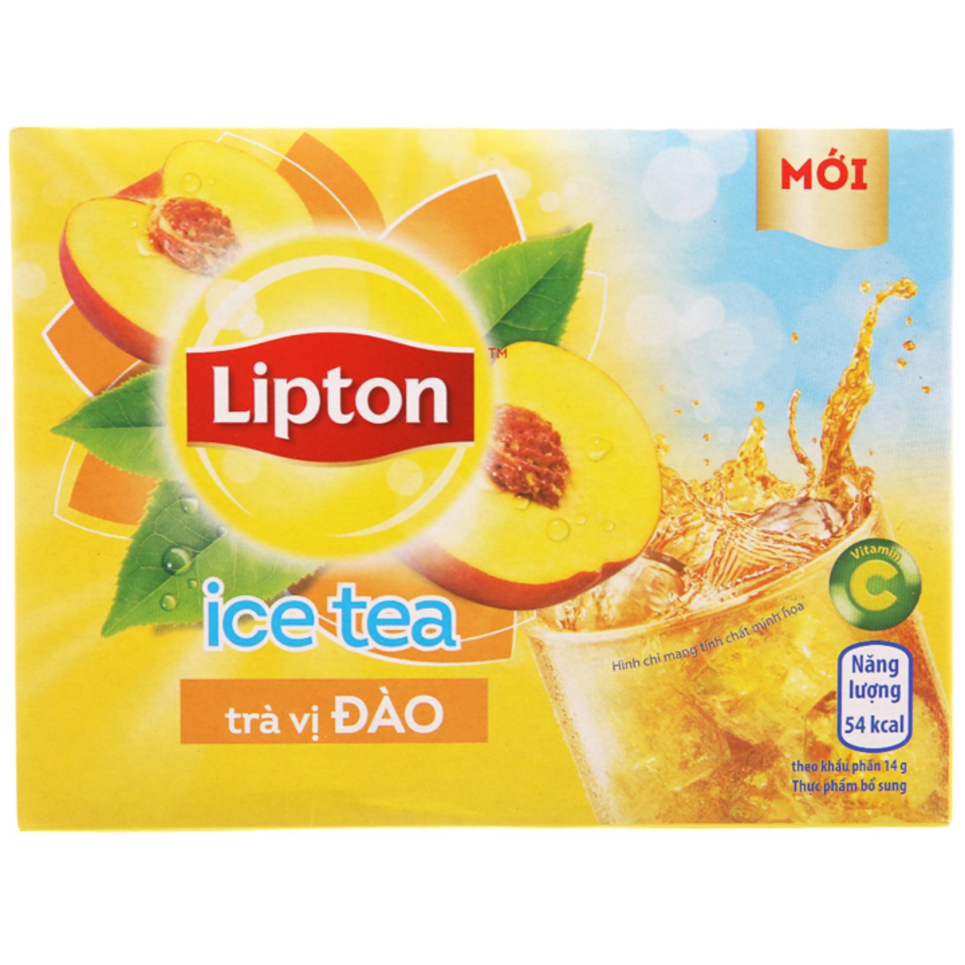Trà Lipton hòa tan hộp (16 gói X 14g) - ĐÀO