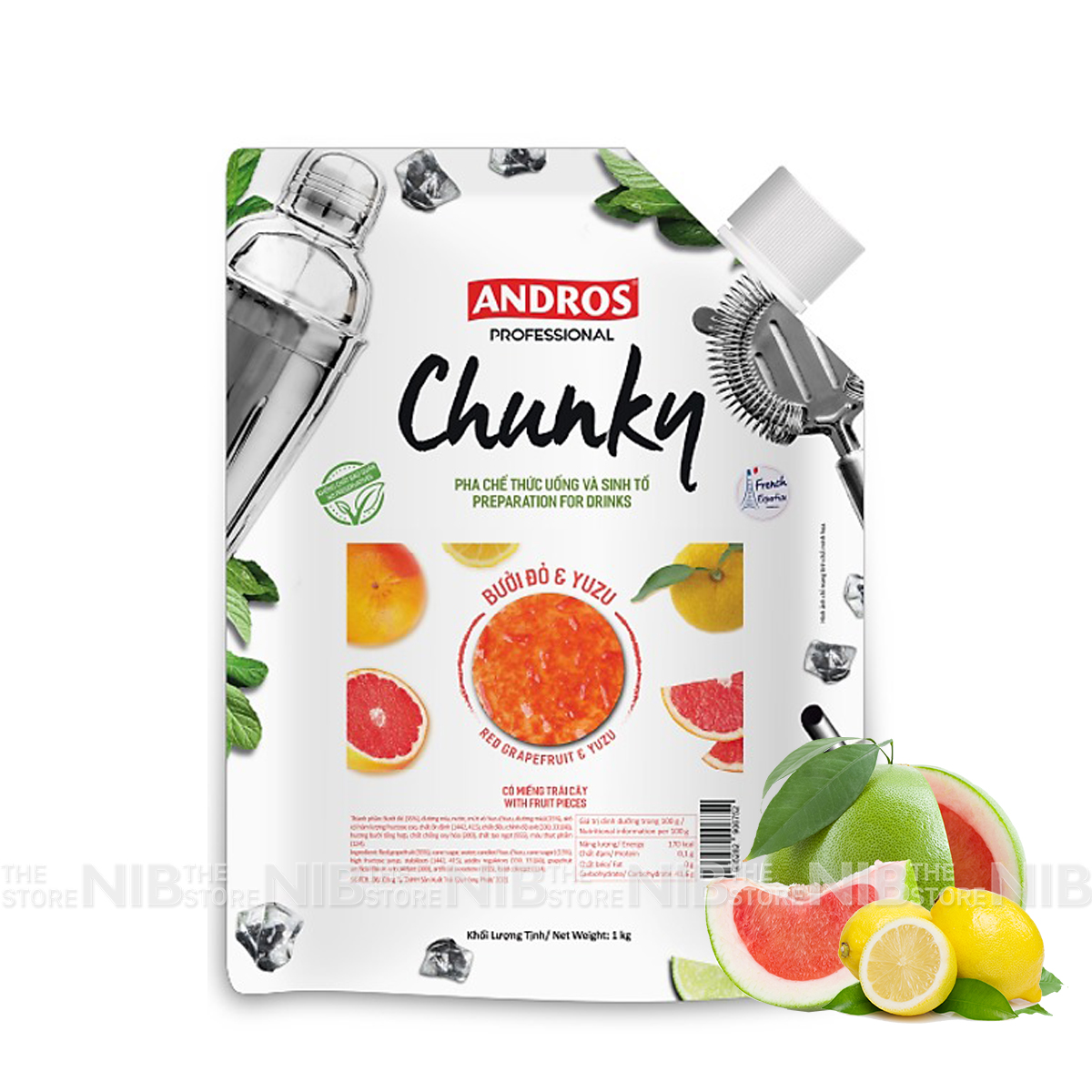 Mứt Chunky gói 1kg - BƯỞI YUZU
