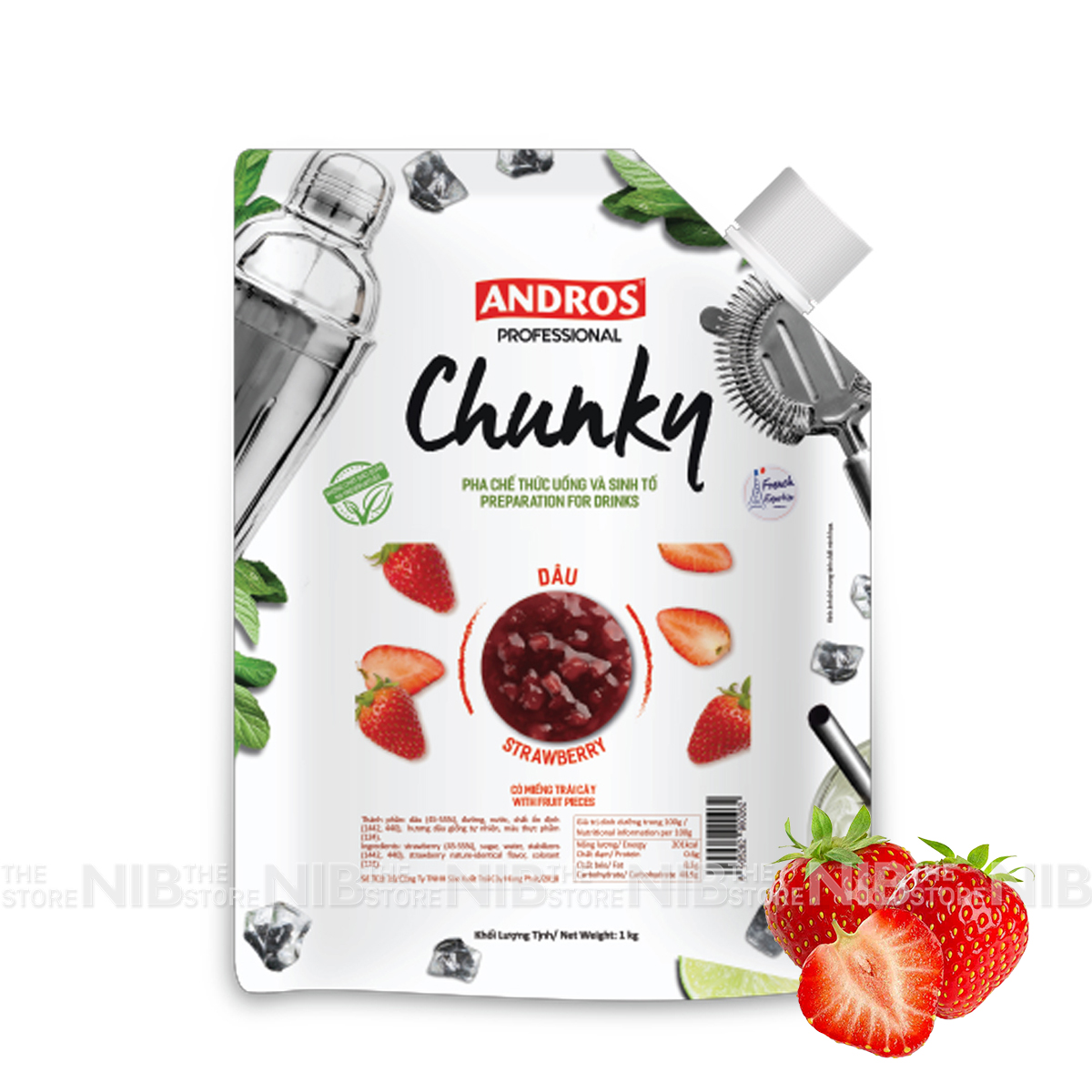 Mứt Chunky gói 1kg - DÂU