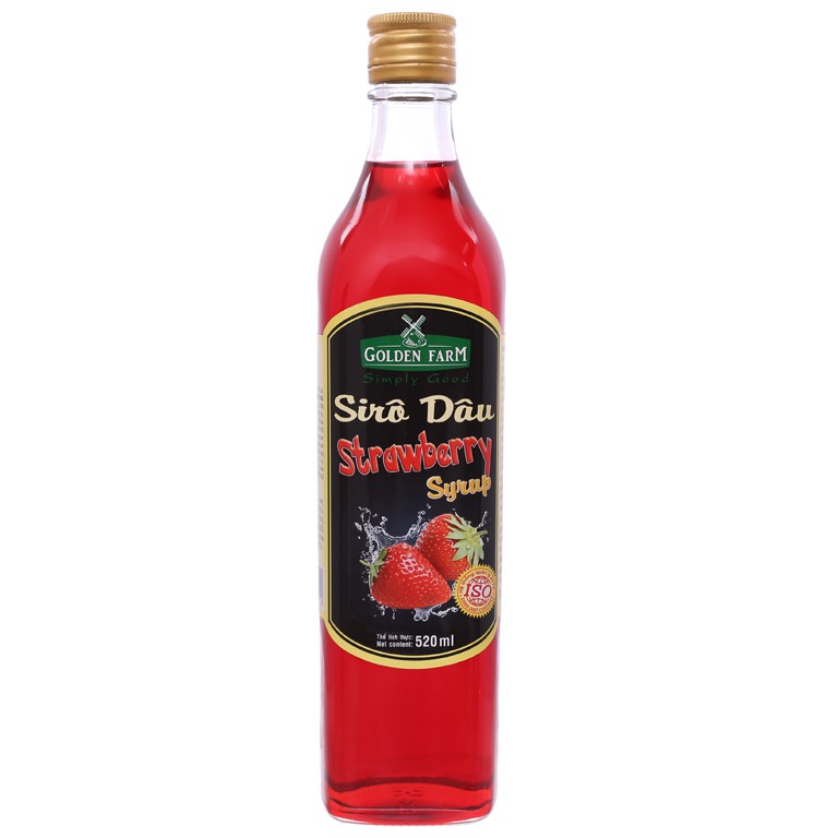 Siro Golden Farm chai 520ml - DÂU