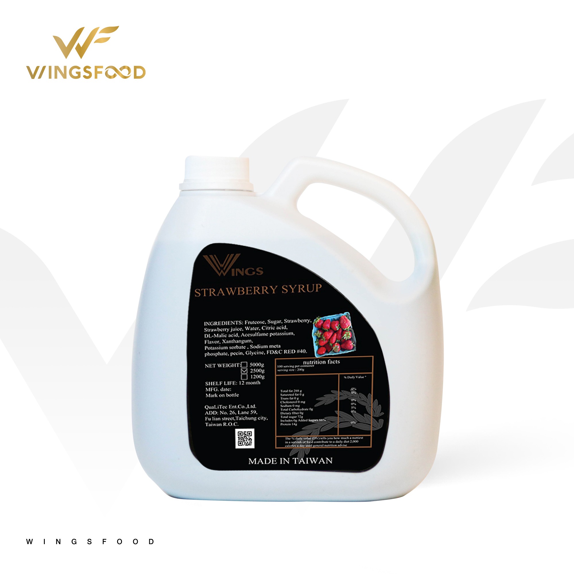 Siro Wings chai 2.5kg - DÂU