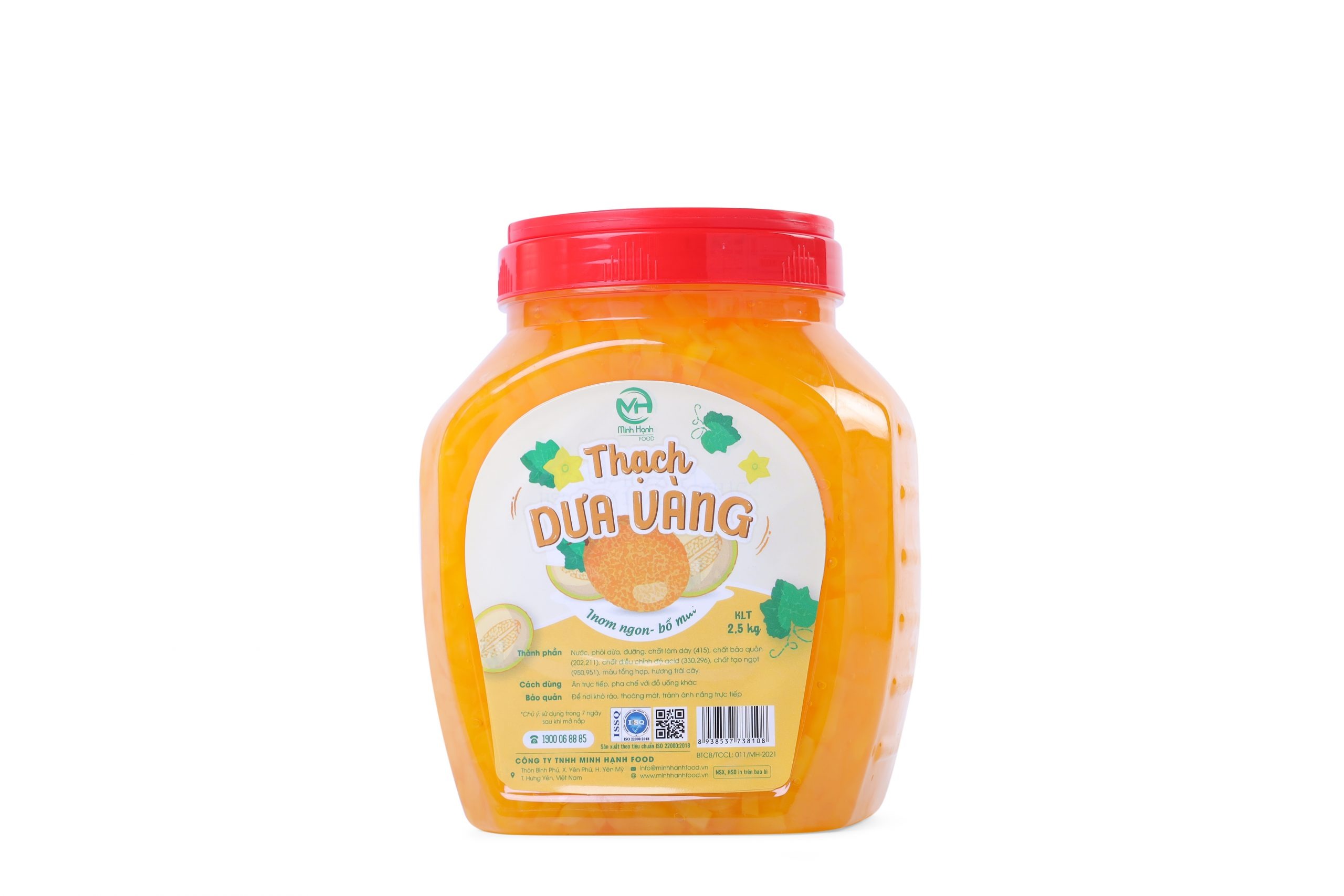 Thạch dừa Minh Hạnh hũ 2kg5 - DÂU