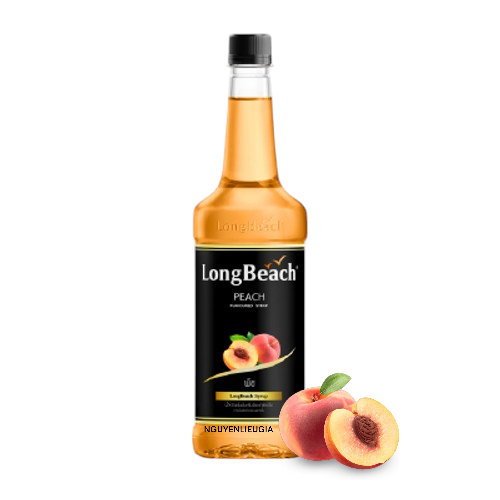 Syrup LongBeach chai 740ml - ĐÀO