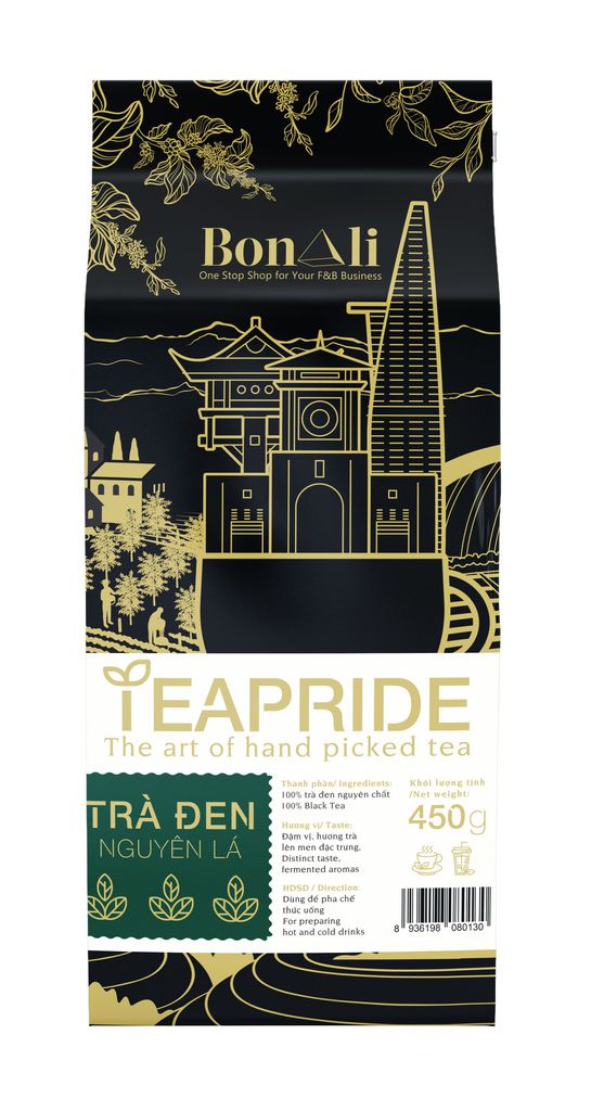 Trà đen nguyên lá Teapride gói 450g