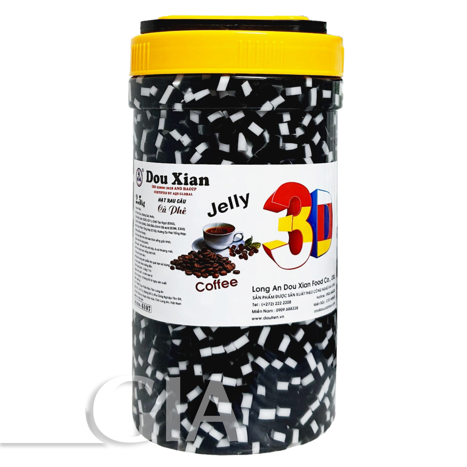 Thạch 3D Douxian hộp 2.5kg - CÀ PHÊ - NHỎ