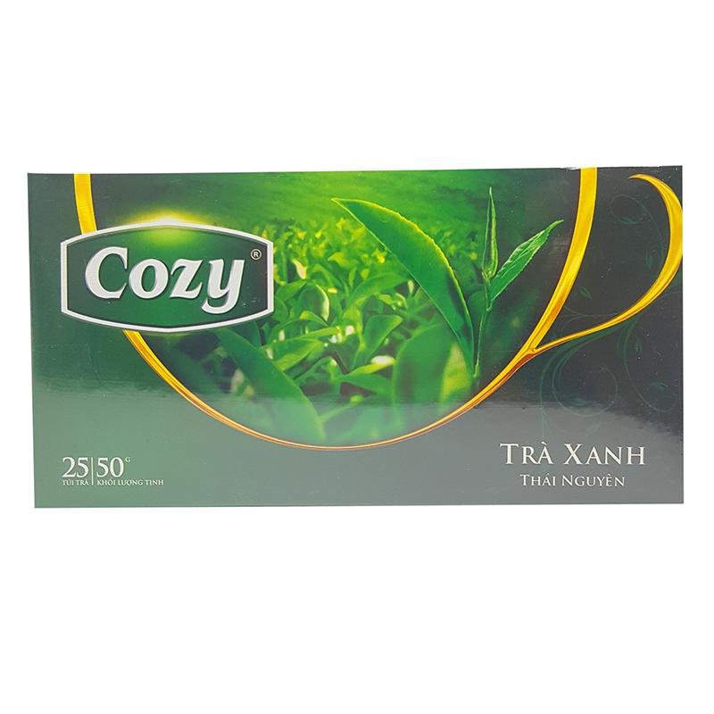 Trà túi lọc cozy Hộp 50g (25 gói x 2g) - TRÀ XANH