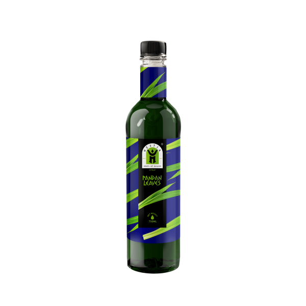 Siro/ syrup Hestia chai 750ml - LÁ DỨA (PANDAN)