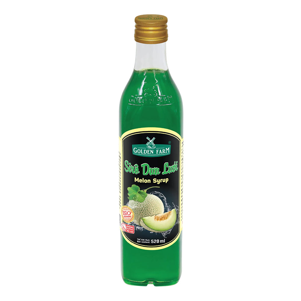 (KM) Siro Golden Farm chai 520ml - DƯA LƯỚI - giảm 2.000/chai đến ngày 15/10