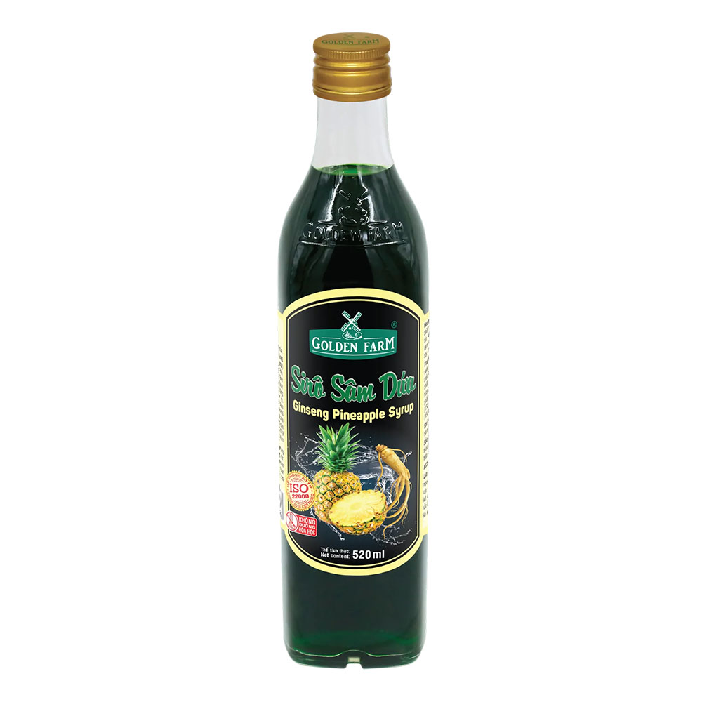 (KM) Siro Golden Farm chai 520ml - SÂM DỨA - giảm 2.000/chai đến ngày 15/10