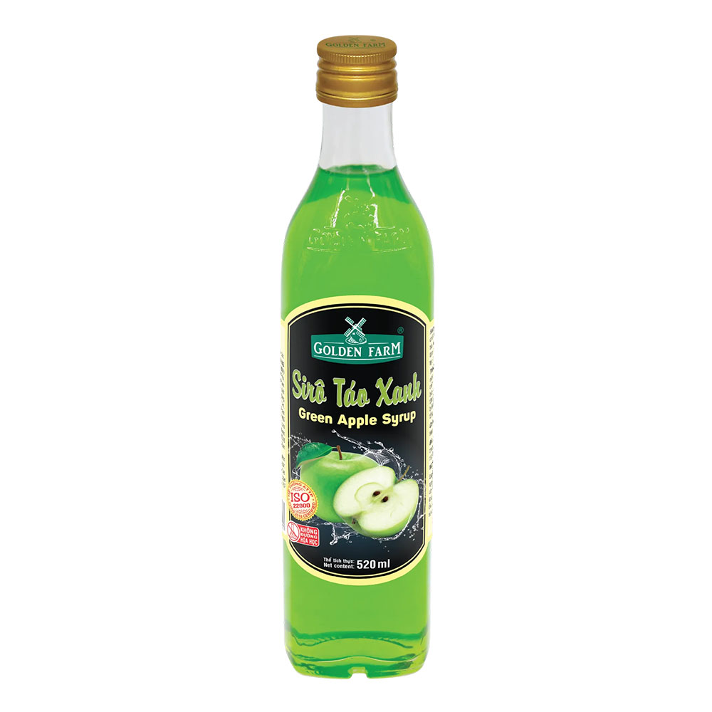 (KM) Siro Golden Farm chai 520ml - TÁO - giảm 2.000/chai đến ngày 15/10