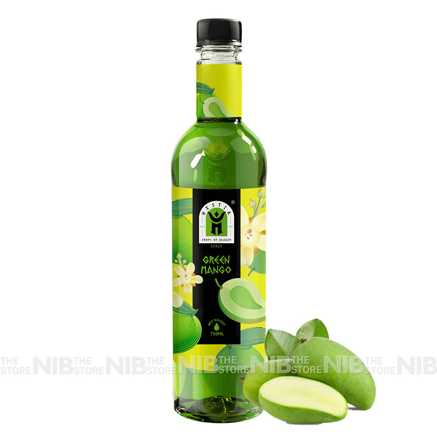 Siro/ syrup Hestia chai 750ml - XOÀI NON (GREEN MANGO)
