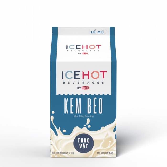 Kem béo ICEHOT Rich's hộp 454g - VỊ SỮA