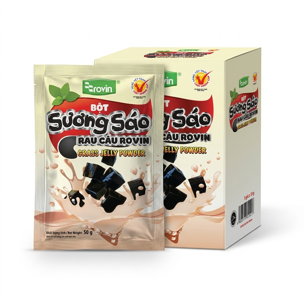 Bột sương sáo đen Hoàng Yến - HỘP 5 GÓI