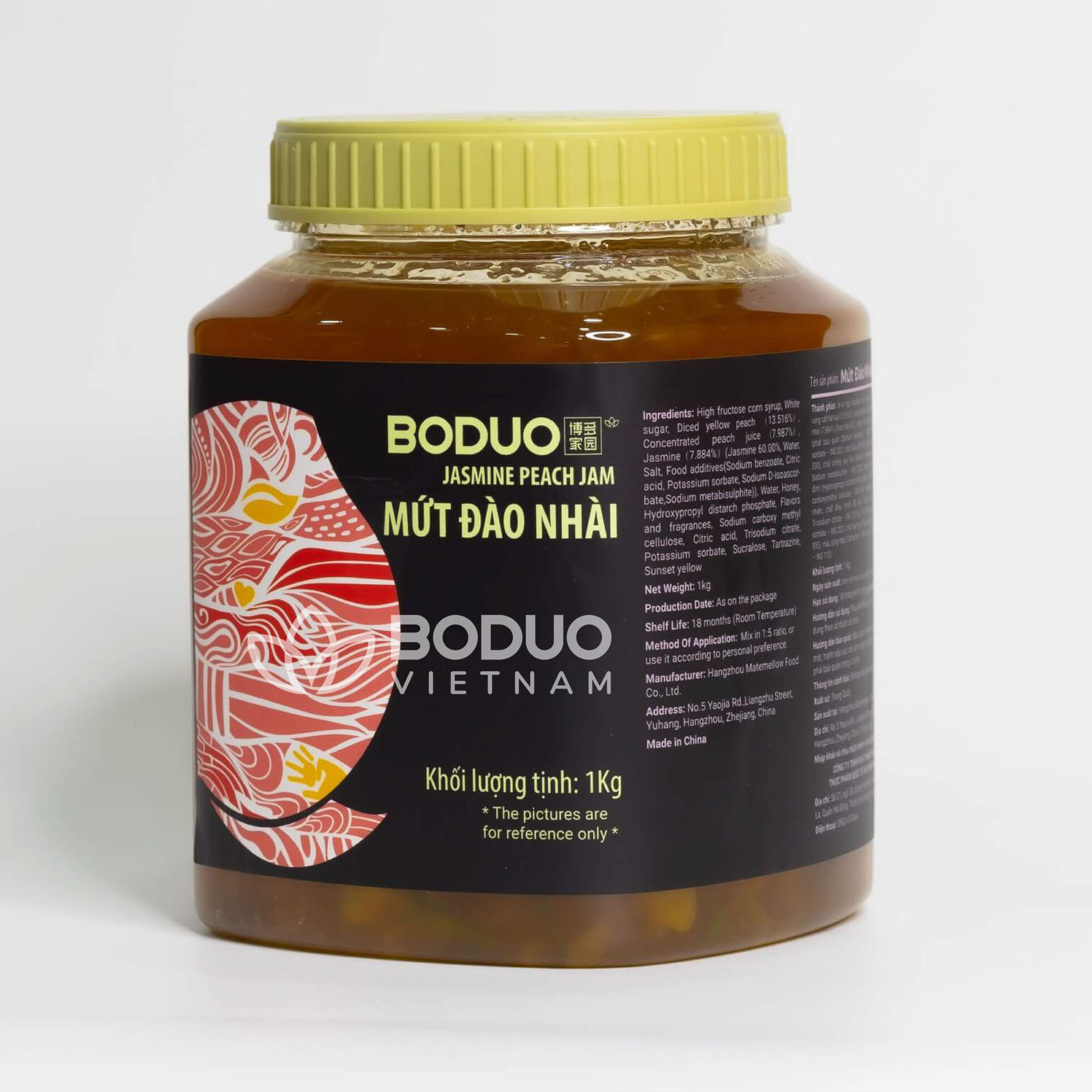 Mứt Boduo hộp 1kg (hộp trong) - ĐÀO NHÀI