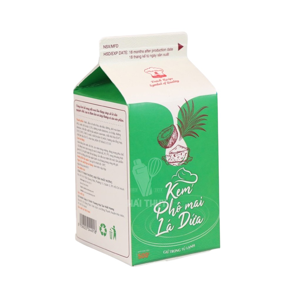 Kem béo Nhất Hương hộp 500g - PHÔ MAI LÁ DỨA