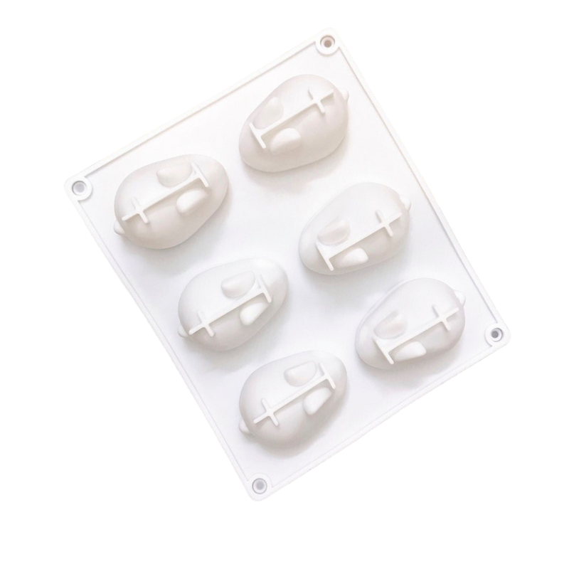 Khuôn silicon - THỎ 6 Ô