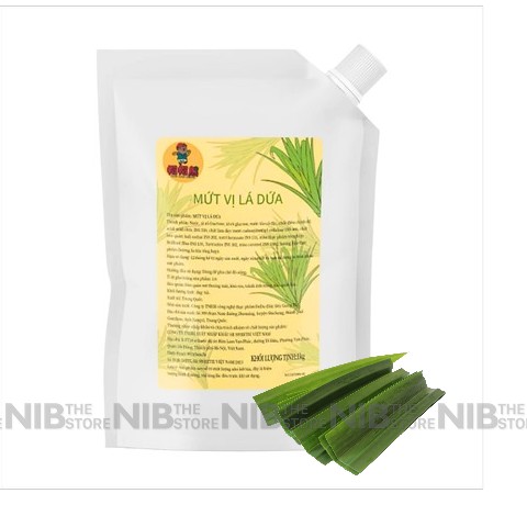 Mứt Lermao gói 1kg - LÁ DỨA