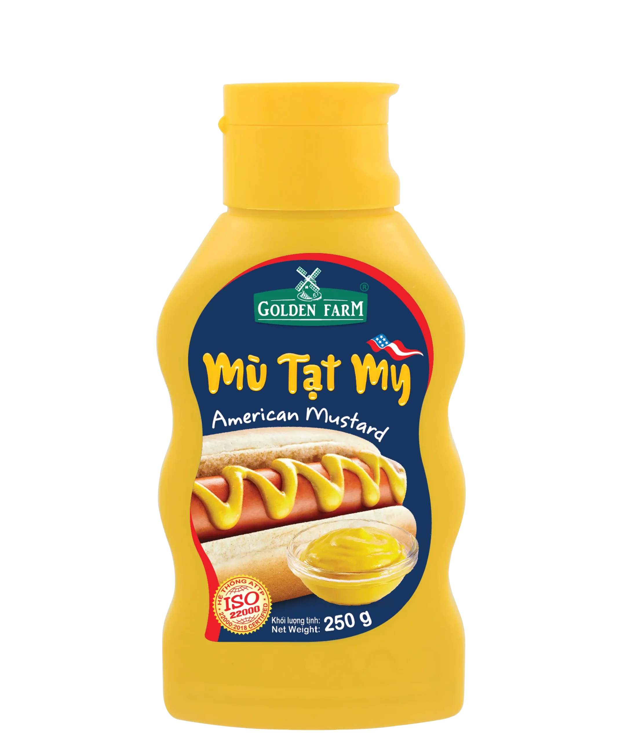 Xốt mù tạt vàng Golden Farm chai 250g