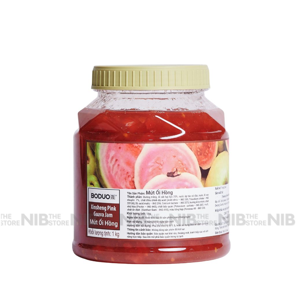 Mứt Boduo hộp 1kg (hộp trong) - ỔI HỒNG