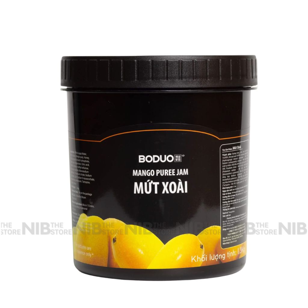 Mứt Boduo 1.3kg (hộp đen) - XOÀI
