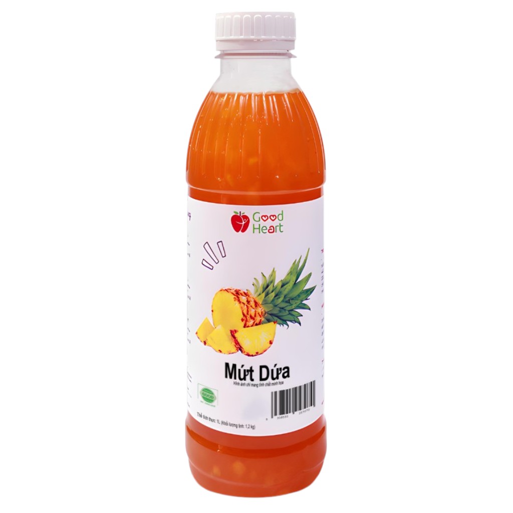 Mứt Good Heart Chai 1L - DỨA