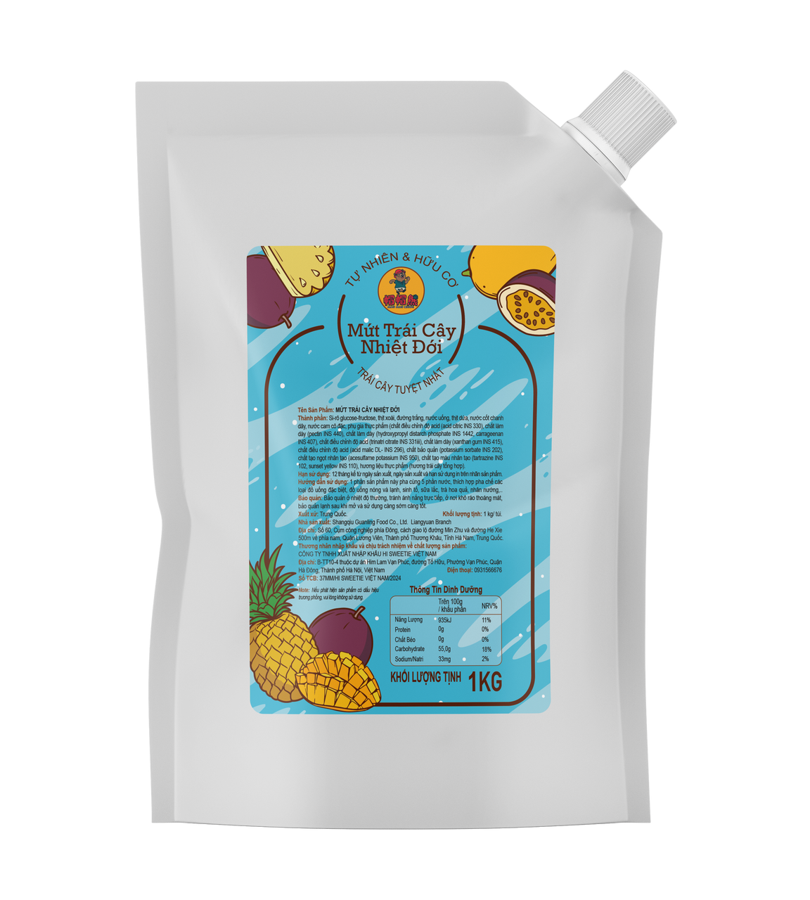Mứt Lermao gói 1kg - NHIỆT ĐỚI