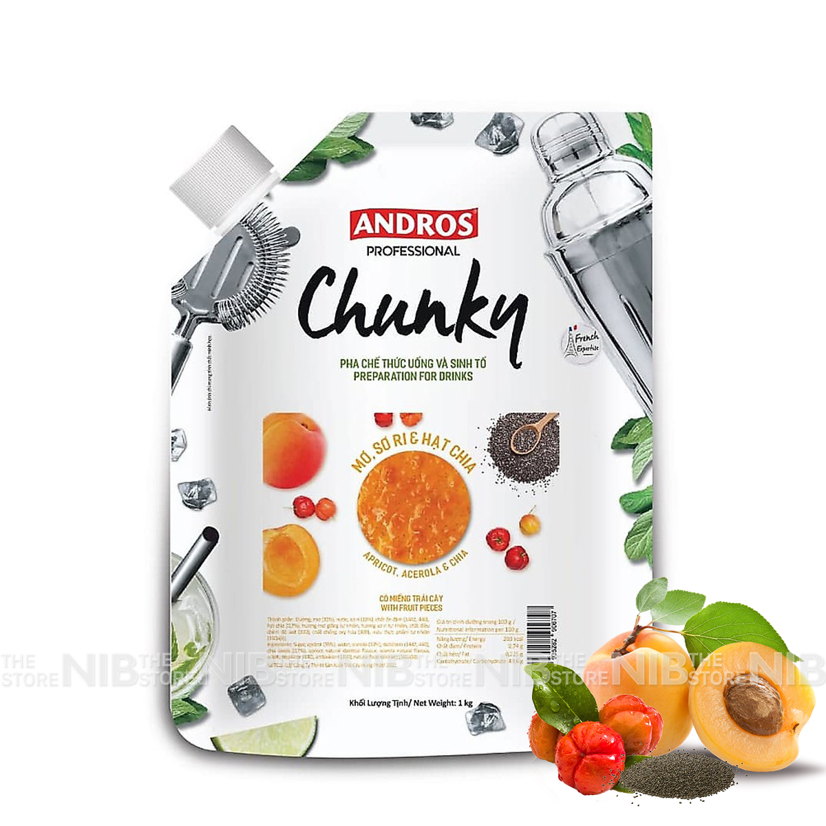Mứt Chunky gói 1kg - MƠ SƠ RI HẠT CHIA