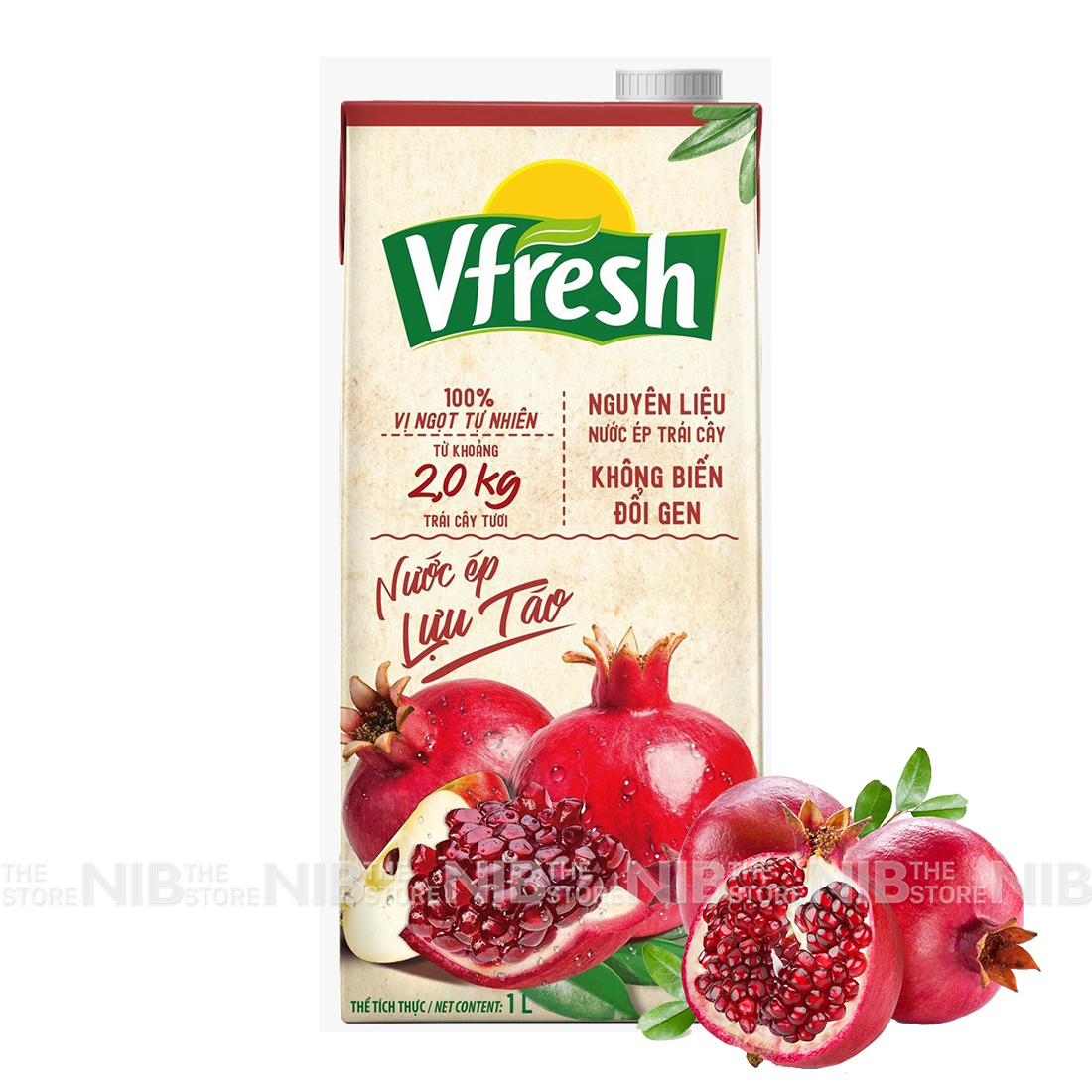 Nước ép Vfresh hộp 1L - LỰU