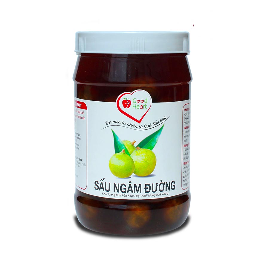 Quả Sấu ngâm đường Good Heart hộp 1kg
