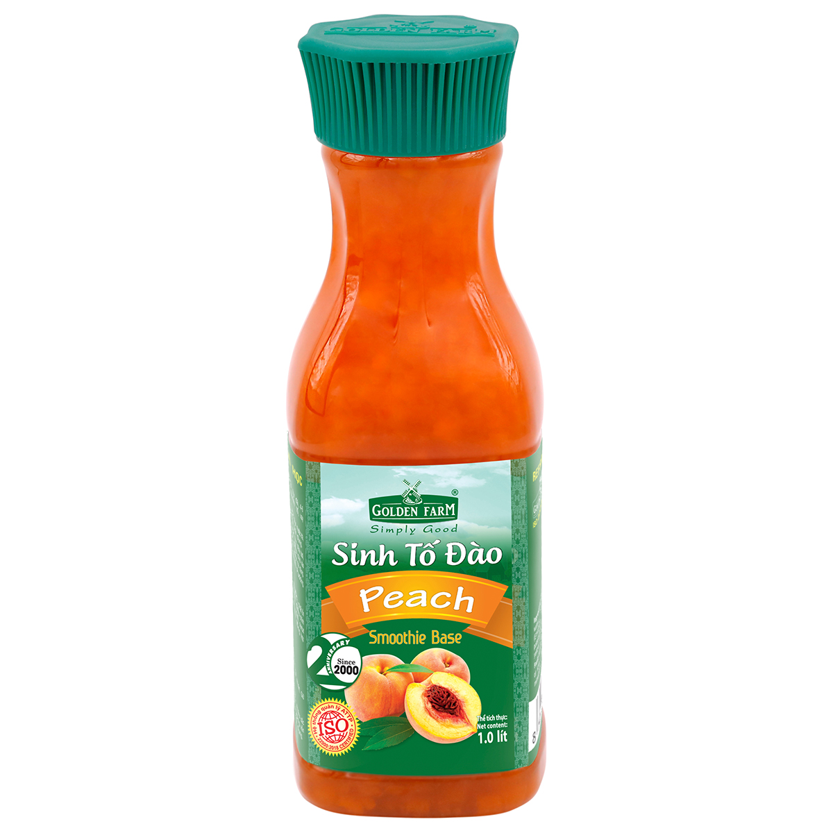 Sinh tố Golden Farm chai 1000ml - DÂU