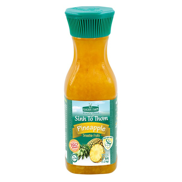 Sinh tố Golden Farm chai 1000ml - DÂU