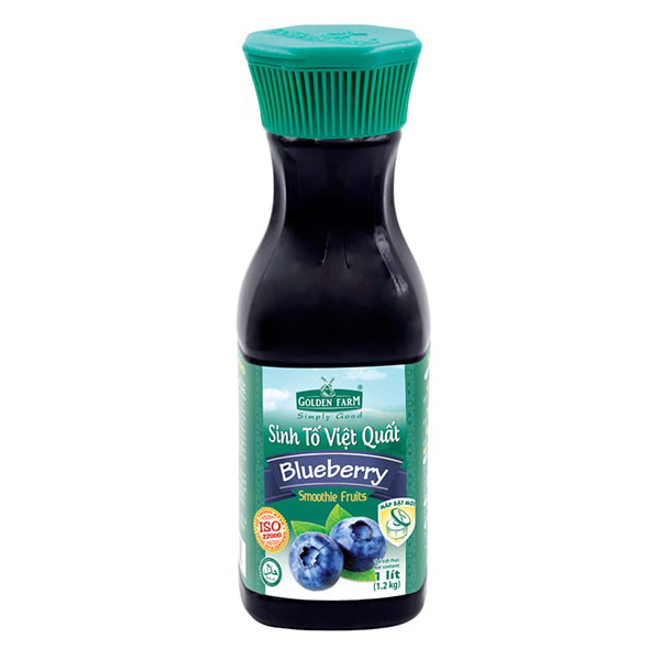 Sinh tố Golden Farm chai 1000ml - DÂU