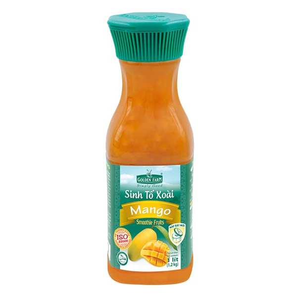 Sinh tố Golden Farm chai 1000ml - DÂU