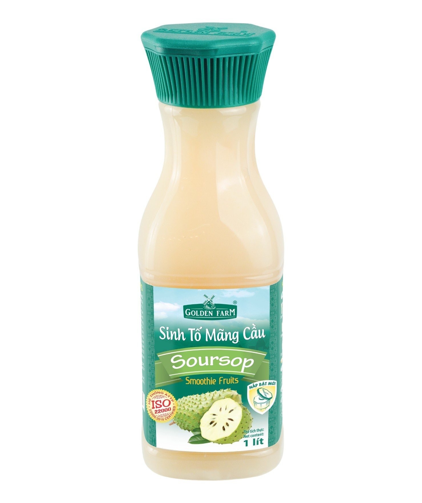 Sinh tố Golden Farm chai 1000ml - DÂU