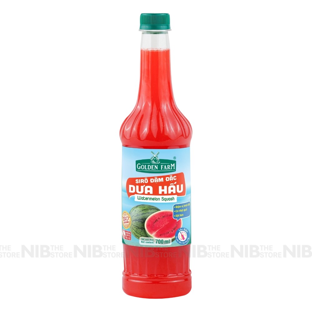 Siro Golden Farm Đậm Đặc 700ml - DƯA HẤU