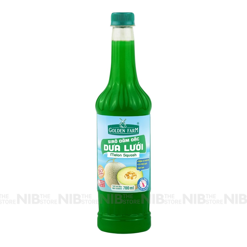 (KM) Siro Golden Farm Đậm Đặc 700ml - DƯA LƯỚI - giảm 4.500/chai đến ngày 15/08