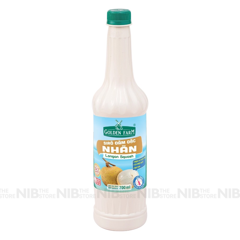 Siro Golden Farm Đậm Đặc 700ml - NHÃN