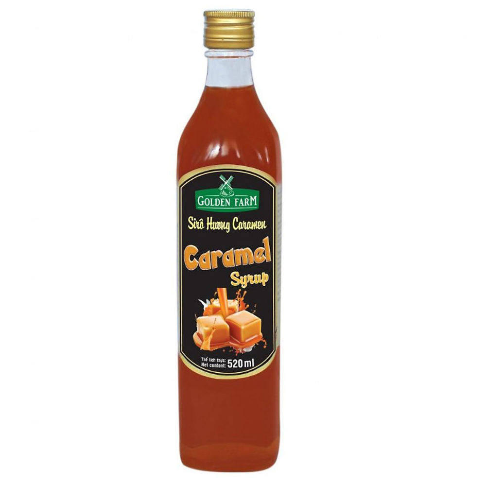 Siro Golden Farm chai 520ml - CARAMEL