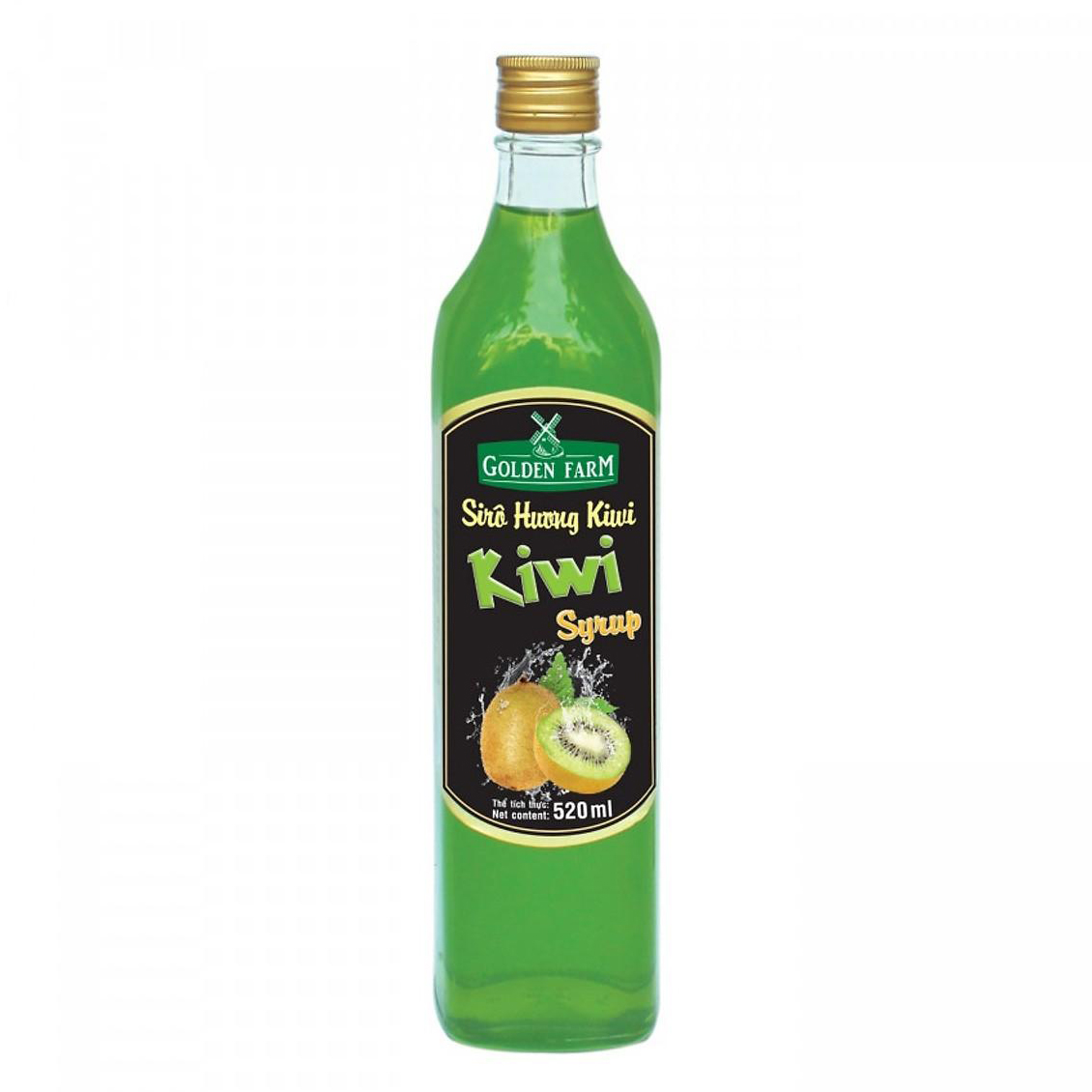 Siro Golden Farm chai 520ml - KIWI