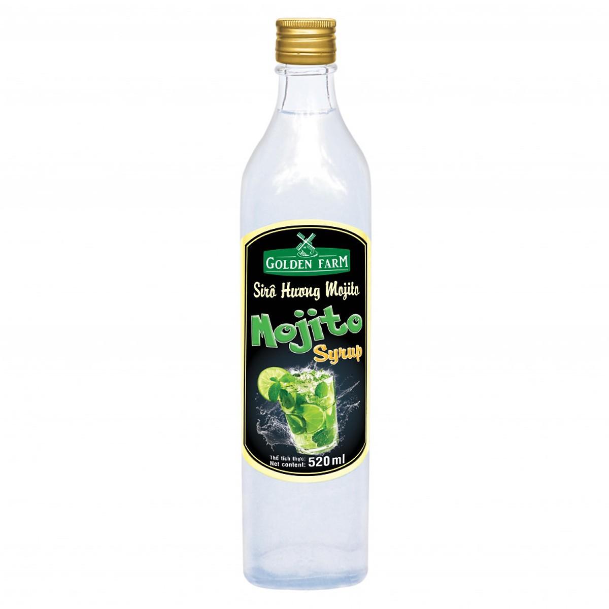 Siro Golden Farm chai 520ml - MOJITO